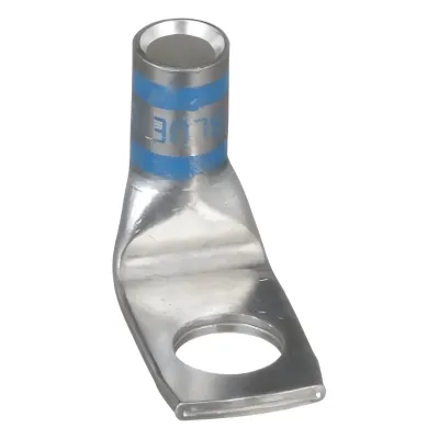 Zapata de compresión LCAX6-38F-L a 90° grados para cal. 6 Awg, Barreno para tornillo prisionero de 3/8, 1 Pz