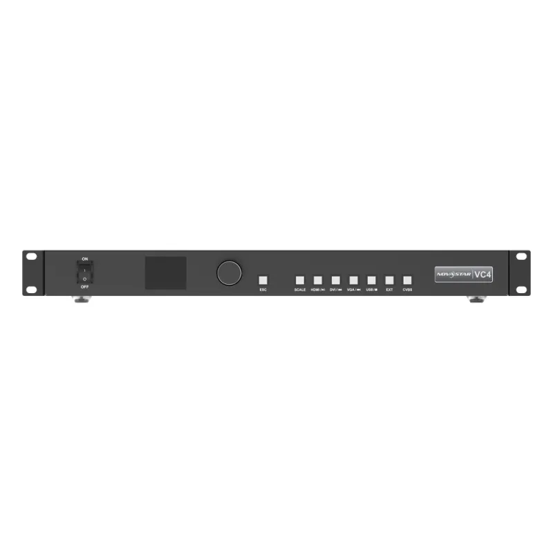 Controlador de Video LED VC4 / 4 Puertos Gigabit Ethernet / Entradas HDMI 1.3, DVI, VGA, CVBS / Salida Máxima 2.6 MP / Compatibilidad con RS232