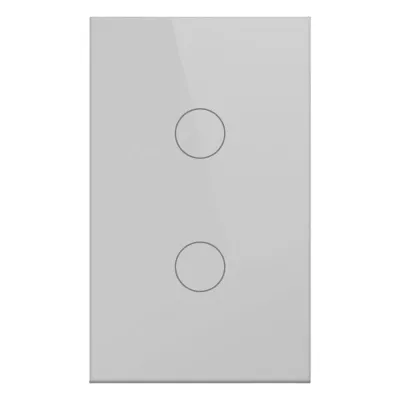 Apagador Inteligente ZigBee / 2 Gang / 800 W por Circuito / 100-250 V / Vidrio Templado / Cable Neutro Opcional / Control por App y Voz vía Hub