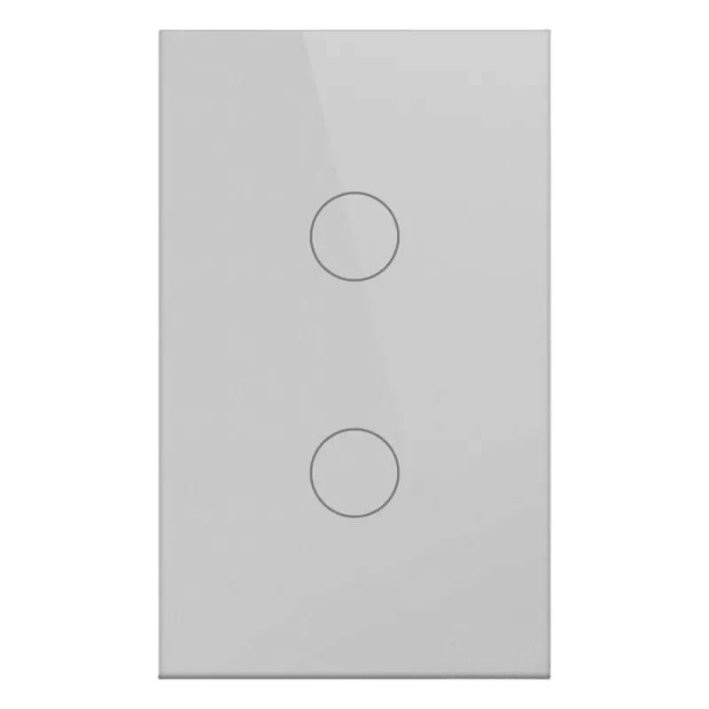 Apagador Inteligente ZigBee / 2 Gang / 800 W por Circuito / 100-250 V / Vidrio Templado / Cable Neutro Opcional / Control por App y Voz vía Hub