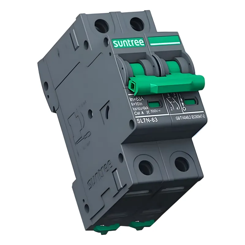 Protección Térmica/ Interruptor 2P, 25 A, Corriente Directa 800 Vcc para Aplicación Fotovoltaica Montaje Riel DIN