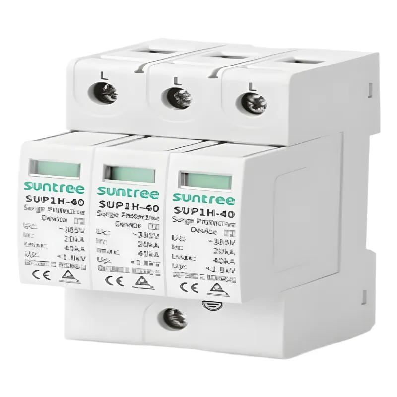 Supresor de Picos Transitorios de Voltaje, Diseñado Para Sistemas Fotovoltaicos, Uso en Corriente Alterna 220 Vca ,3 Polos.