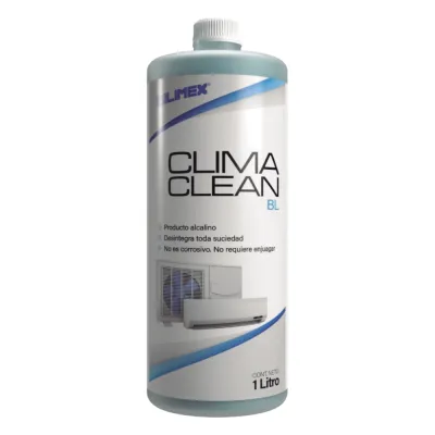 CLIMA CLEAN BL Limpiador a Base de Agua que Garantiza una Limpieza Profunda y Profesional en Serpentines de Minisplits, Mejorando su Eficiencia y Prolongando su Vida Útil