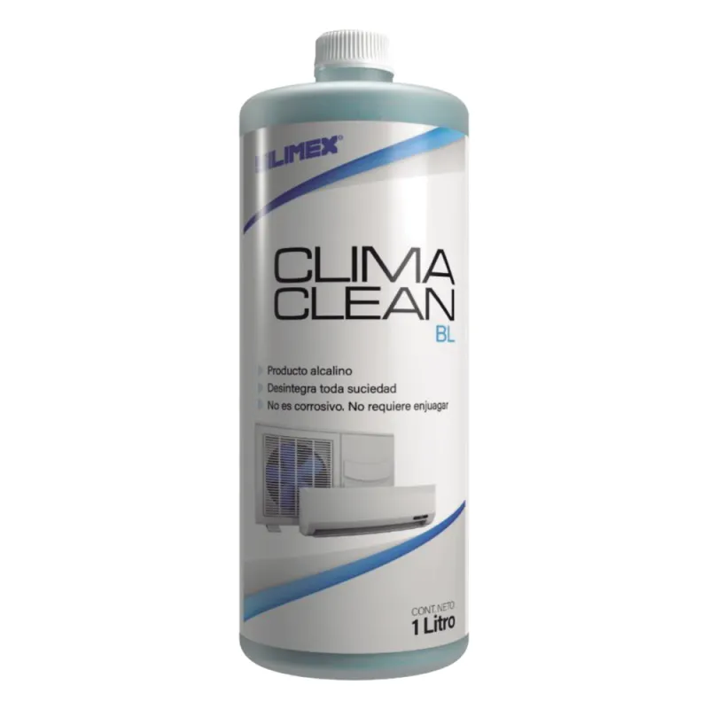 CLIMA CLEAN BL Limpiador a Base de Agua que Garantiza una Limpieza Profunda y Profesional en Serpentines de Minisplits, Mejorando su Eficiencia y Prolongando su Vida Útil
