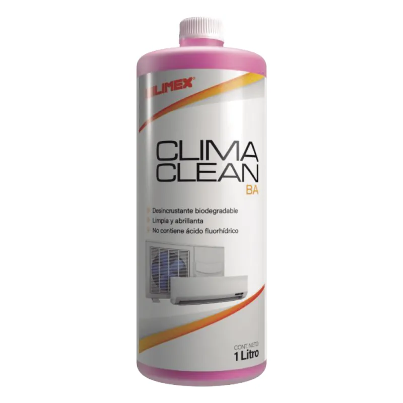 CLIMA CLEAN BA Limpiador Espumoso, Biodegradable y a Base de Acida que Garantiza una Limpieza Profunda y Profesional en Serpentines de Minisplits, Mejorando su Eficiencia y Prolongando su Vida Útil