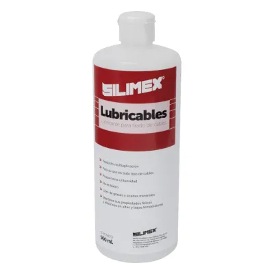 Lubricante Dieléctrico de Alta Eficiencia para Jalado de Cables Sin Daños / No es Tóxico y Compatible con Todo Tipo de Cable / Deslizamiento de Cables Seguro, Sin Fricción y Sin Riesgos / Presentación de 1/2 Litro