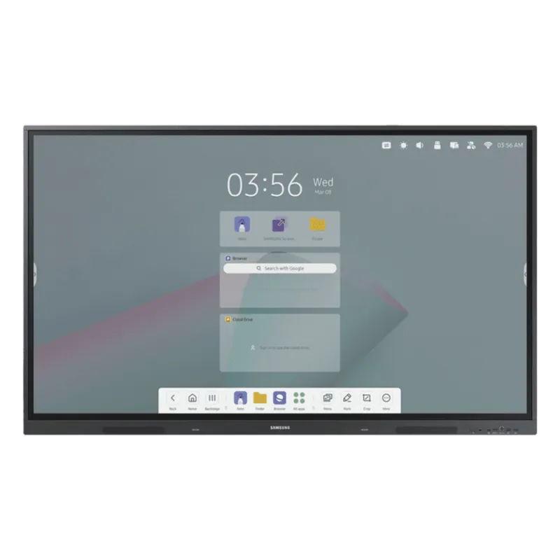 Pantalla Interactiva 86" / Resolución 4K UHD (3840x2160) / Táctil IR 40 Puntos / Brillo 400 nits / Android 13 / WiFi y Bluetooth / Compatible VESA 800x600