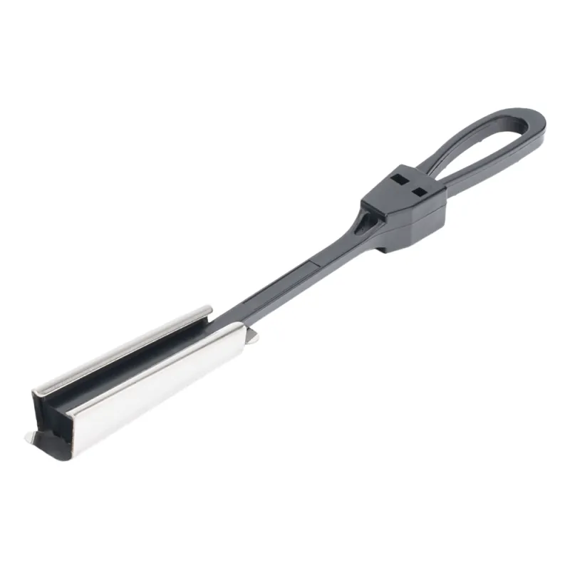 Tensor Plastico para Fibra Óptica Drop Plana de 5x2 mm, Span 80 metros (Termoplastico Resistente a los Rayos UV)
