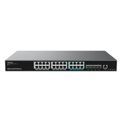 Switch PoE Multigigabit Capa 3 / 24 Puertos Ethernet PoE (16x 1G, 8x 2.5G)/ 4 Puertos SFP+ / PoE++ Dinámico / IPv6 e IPv4 / VLAN Avanzada / QoS / Stacking hasta 4 Dispositivos / Administración Web y CLI