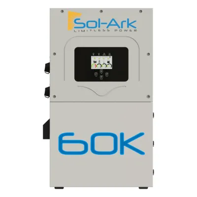 Inversor Hibrido Interactivo SOL-ARK, 60 Kw, 480 Vcc, 3 fases, IP65, Entrada de Baterías a 160-800 Vcc