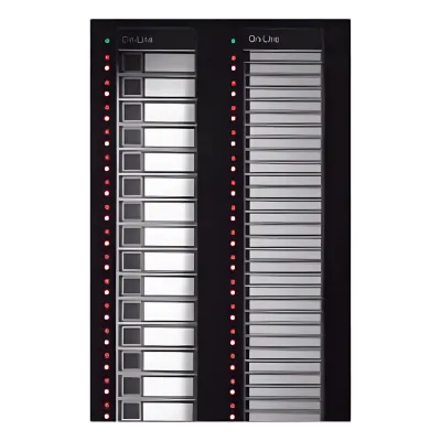 Módulo anunciador AIO de 30 botones capacitivos con LED programables para paneles NOTIFIER INSPIRE serie N16 y controladores NCD