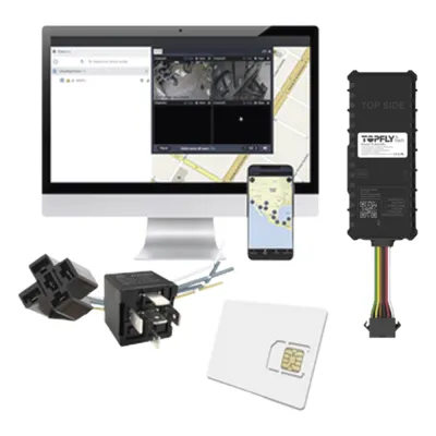 Kit Dispositivo TLW26BL para localización para vehículos / Conectividad 4G LTE y BLE 5.0 / Diferentes tipos de notificaciones / Corte y restablecimiento de energía / Relay + EPCOMGPSCODE + SIM500MB2Y