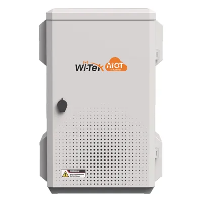Gabinete de Acero Ventilado para Exterior 680 x 480 x 315 mm con Rieles DIN y 4 Placas Laterales para Montaje de Equipos por Fuera