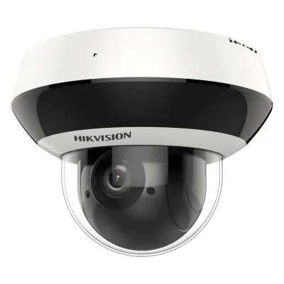 Mini Domo PTZ IP 2 Megapixel / 4X Zoom / H.265+ / 20 mts IR EXIR / WDR / PoE / IK10 / Exterior IP66 / Ultra Baja Iluminación / Micrófono Integrado / PoE / microSD