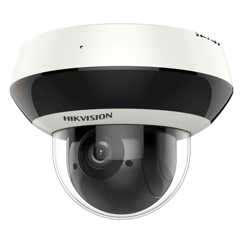 Mini Domo PTZ IP 2 Megapixel / 4X Zoom / H.265+ / 20 mts IR EXIR / WDR / PoE / IK10 / Exterior IP66 / Ultra Baja Iluminación / Micrófono Integrado / PoE / microSD