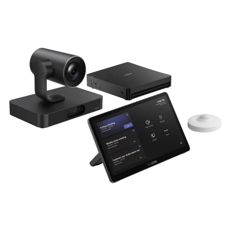Sistema de Videoconferencia Yealink MVC-S80-C5U-000 para Microsoft Teams Rooms con Tecnología de IA Colaborativa y Cámaras Dual 4K