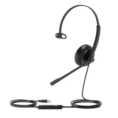 Yealink UH34 Mono, versión Microsoft Teams, cancelación de ruido profesional USB-A con indicador de ocupado