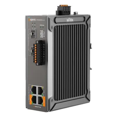 Switch Industrial Administrable / Gigabit con 2 Puertos PoE bt / 2 Puertos PoE af/at / 2 SFP 2.5Gbps / Soporta RS485 / Presupuesto PoE 120W