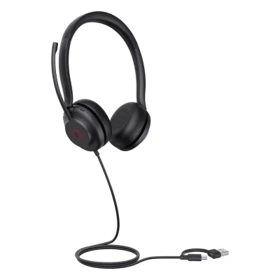 Yealink UH35 Dual, versión Microsoft Teams, cancelación de ruido USB-C/A con indicador de ocupado