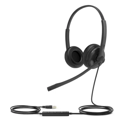 Yealink UH34 Dual, versión UC, cancelación de ruido USB-A con indicador de ocupado