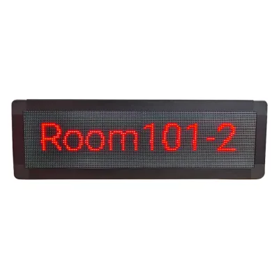 Pantalla LED de Pasillo para Hospital/Asilos, Doble Cara, Matriz 128×32, Indicadores RGB, Para Solución de Enfermería Fanvil