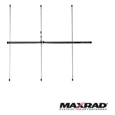 Antena base VHF, direccional, rango de frecuencia 150 - 174 MHz (Yagi 3 elementos)