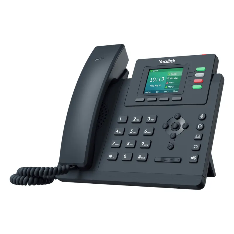 Teléfono IP Empresarial Yealink SIP-T33G con Doble Puerto Gigabit Ethernet y 4 Líneas SIP