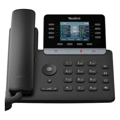 Teléfono IP Empresarial Yealink SIP-T73U Profesional con 12 Líneas SIP y Pantalla a Color