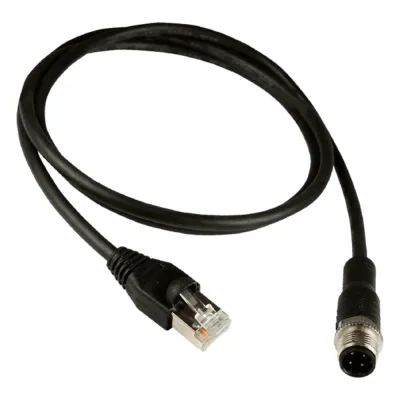 Cable Ethernet M12 Macho a RJ45 de 4 pines con Codificación D (10 metros)