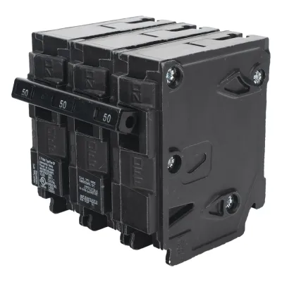 Interruptor automático enchufable tipo QP 3 polos, 50 amp