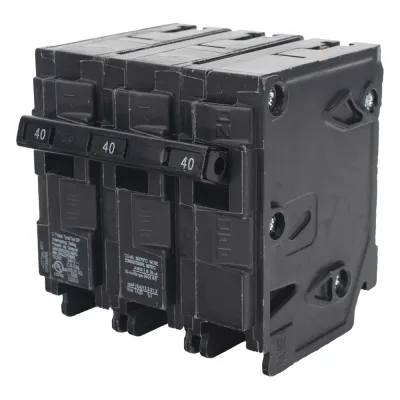 Interruptor automático enchufable tipo QP 3 polos, 40 amp