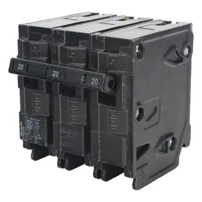 Interruptor automático enchufable tipo QP 3 polos, 20 amp