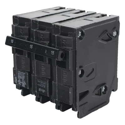 Interruptor automático enchufable tipo QP 3 polos, 15 amp