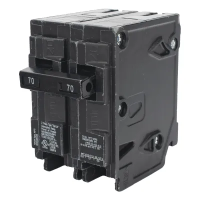 Interruptor automático enchufable tipo QP 2 polos, 70 amp