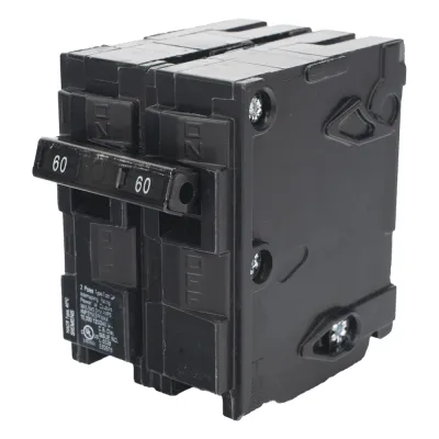 Interruptor automático enchufable tipo QP 2 polos, 60 amp