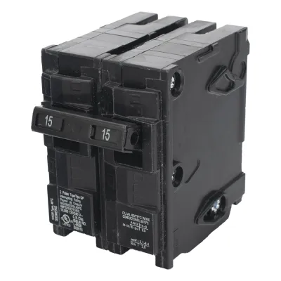 Interruptor automático enchufable tipo QP 2 polos, 15 amp