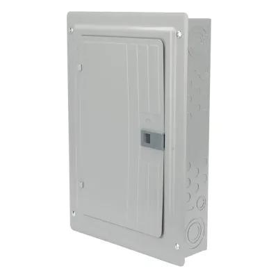 Centro de carga trifásico 3 Fases, 4 Hilos para interruptores QP, de 12 polos - 24 circuitos, 120/240vca, Barras de aluminio 125 Amp, Nema 1, uso interior. Incluye tapa.