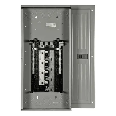 Centro de carga monofásico 1 Fase, 3 Hilos para interruptores QP, de 30 polos - 48 Circuitos, 120/240vca, Barras de aluminio 200 Amp, Nema 1, uso interior. Incluye tapa.