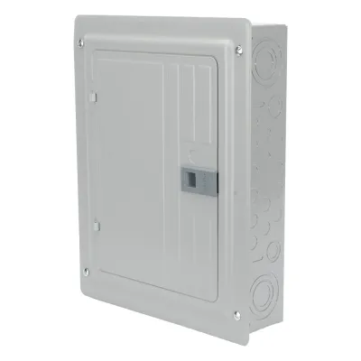 Centro de carga monofásico 1 Fase, 3 Hilos para interruptores QP, de 12 polos - 24 circuitos, 120/240vca, Barras de aluminio 125 Amp, Nema 1, uso interior. Incluye tapa.