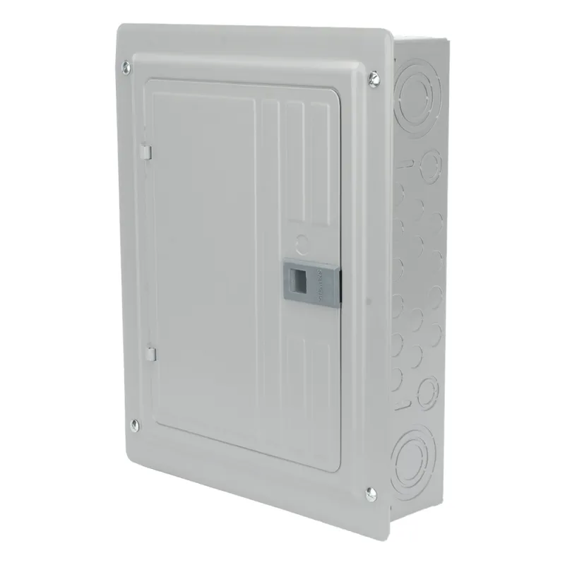 Centro de carga monofásico 1 Fase, 3 Hilos para interruptores QP, de 12 polos - 24 circuitos, 120/240vca, Barras de aluminio 125 Amp, Nema 1, uso interior. Incluye tapa.