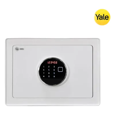 Caja Fuerte Hércules / Apertura Huella Dactilar, Código y Llave de Emergencia / Puerta de Acero 4 mm / 2 Bulones de Acero 20 mm / Pantalla LCD / Alarma de Contraseña Incorrecta / Luz Interna / Estante Desmontable / Incluye Accesorios