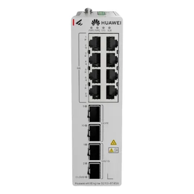 Switch Industrial eKit / 8 Puertos Gigabit + 2 SFP + 2 SFP+ / Montaje en Riel DIN / Fuente Redundante 1+1 : 9.6 a 50 VCD / Libre de licenciamiento / Gestión gratuita desde la Nube