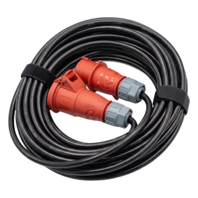 Manguera de Alimentación Trifásica Profesional Para Polipastos Eléctricos Alto Voltaje / IP44 / Uso Intensivo Móvil / -25°C a +60°C