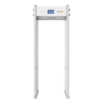 Arco Detector de Metales de 18 Zonas con Pantalla LCD de 7" / Conteo de personas y Alarmas / Ajuste de Sensibilidad e Interferencias / Mejora Anti-Interferencia