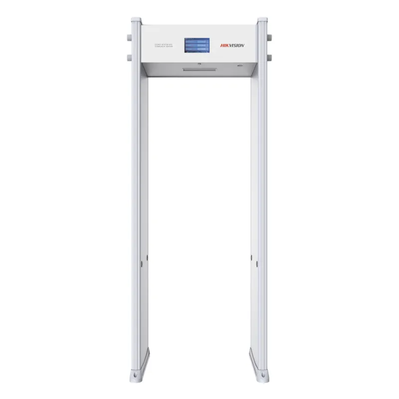 Arco Detector de Metales de 18 Zonas con Pantalla LCD de 7" / Conteo de personas y Alarmas / Ajuste de Sensibilidad e Interferencias / Mejora Anti-Interferencia