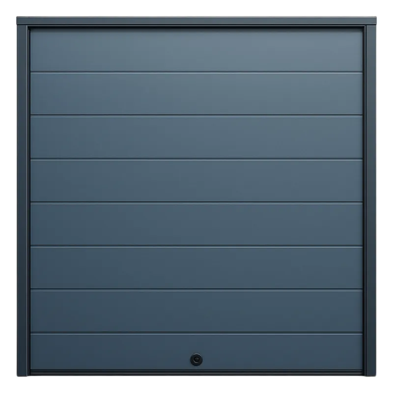Puerta D / Garage D / Alta Calidad / Linea Central / Color GRIS / acabdo DELUXE / 9X8 pies / AISLADA / Estilo Americana.