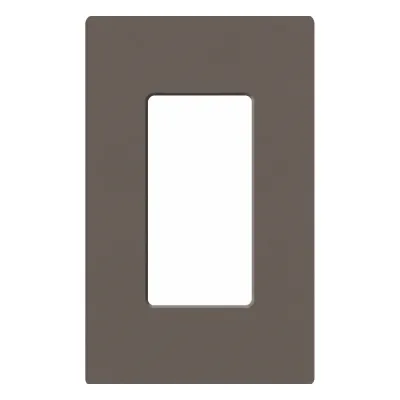 Placa de pared 1 espacio sin tornillos visibles, línea Claro Satin Colors, para atenuadores, apagadores y controles Pico