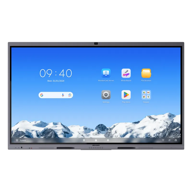 Pantalla Interactiva Touch de 86" Android 16 / Asistentes IA / Google Suite Preinstalado con Certificación EDLA / Cámara Web 8 MP / Resolución 4K / Bocinas Integradas / Entradas HDMI y VGA / Incluye 2 Lápices para Escribir