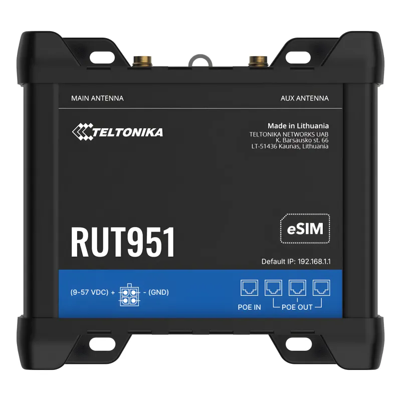 Router PoE 4G Industrial con VPNs Avanzadas / Dual SIM / Soporta eSIM / Gestión Remota (Opcional RMS)
