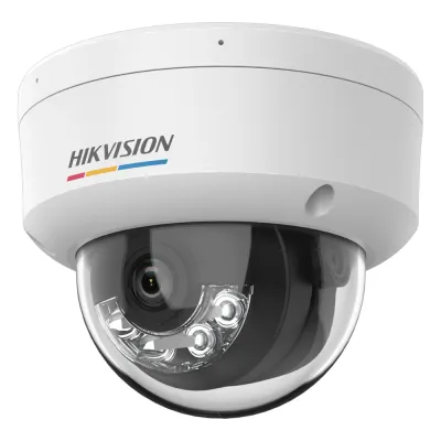 [ColorVu 3.0 + MD 3.0] Domo IP 2 Megapixel / Lente 2.8 mm / 30 mts IR + 30 mts Luz Blanca / Micrófono Integrado / Motion Detection 3.0 / Exterior IP67 / IK08 / dWDR / PoE / Micro SD